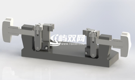 推杆式夹紧器工装夹具3D图纸 STEP IGS格式缩略图
